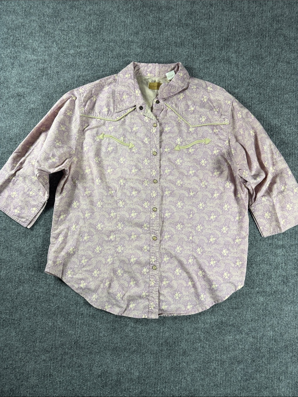 wrangler retro long sleeve pearl snap shirt